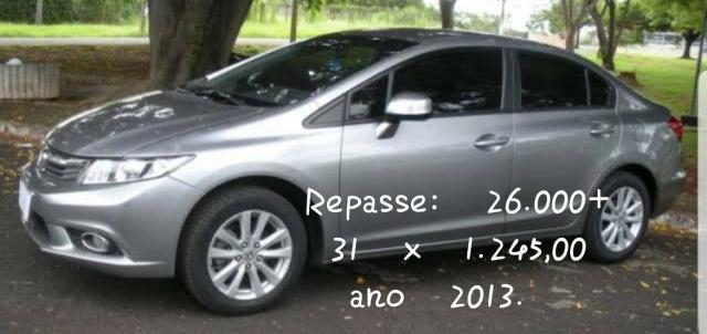 Repasse honda civic lxs