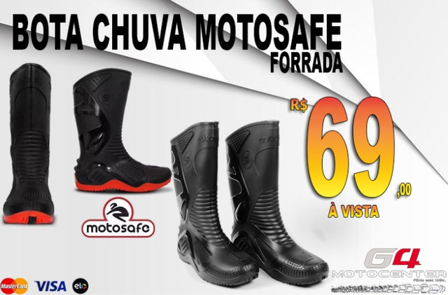 bota chuva motosafe