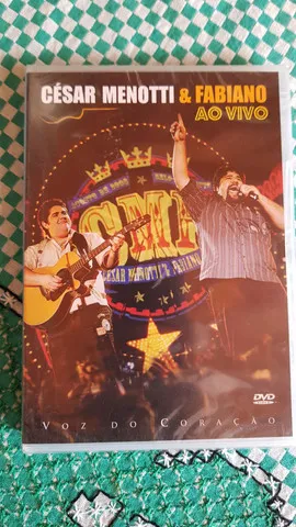 DVD CESAR MENOTTI & FABIANO AO VIVO VOZ DO CORAÇÃO LACRADO