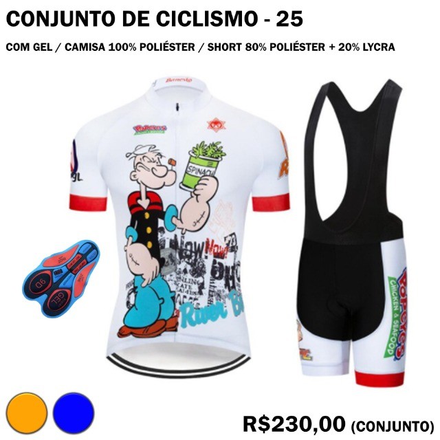 Conjunto de Ciclismo Popeye