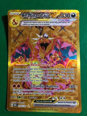 Cartinha Charizard EX pokémon - Artigos infantis - Pedro Moro, São