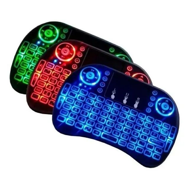 Mini teclado wireless com led para tv smart - Foto 5