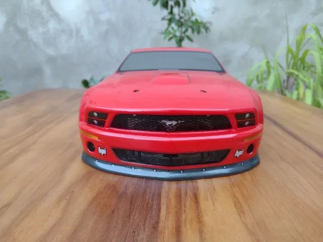 Bolha 1/10 Mustang GTR original HPI - Pintada e recortada de fábrica - Foto 3