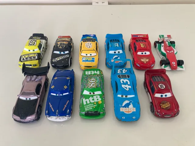 Disney Pixar Metal Carros 2 3 Brinquedo Mini Pequeno Rosa Vermelho