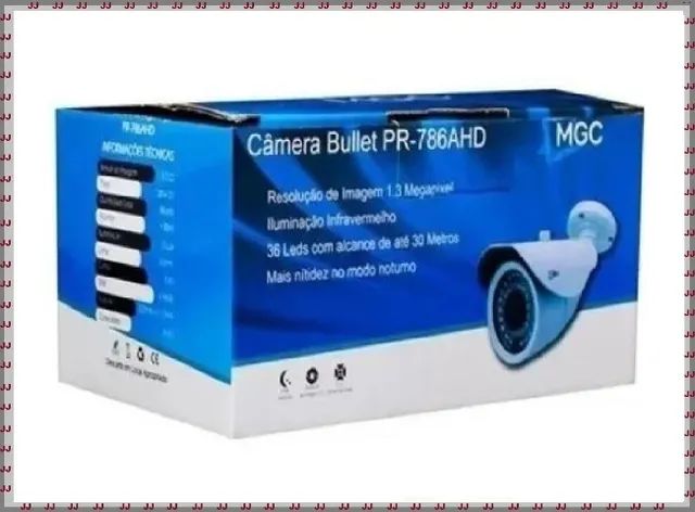 Câmera Ahd 36 leds Bullet com visão noturna Mgc 1280 x 720 - Foto 4