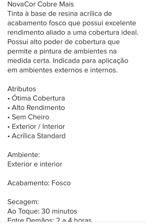 Tinta NovaCor acrílica branca  - Foto 4