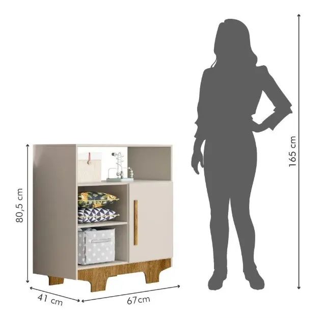 Kit Completo Dormitório Infantil - Roupeiro / Berço / Colchão / Cômoda. Entregamos. - Foto 4