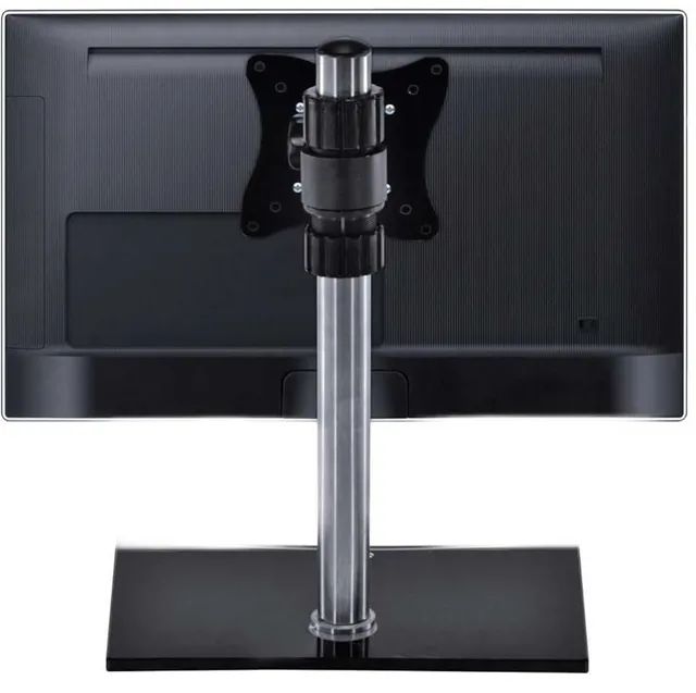 Suporte De Monitor C/ Base Em Vidro-brindex E Haste De Aço - Foto 5