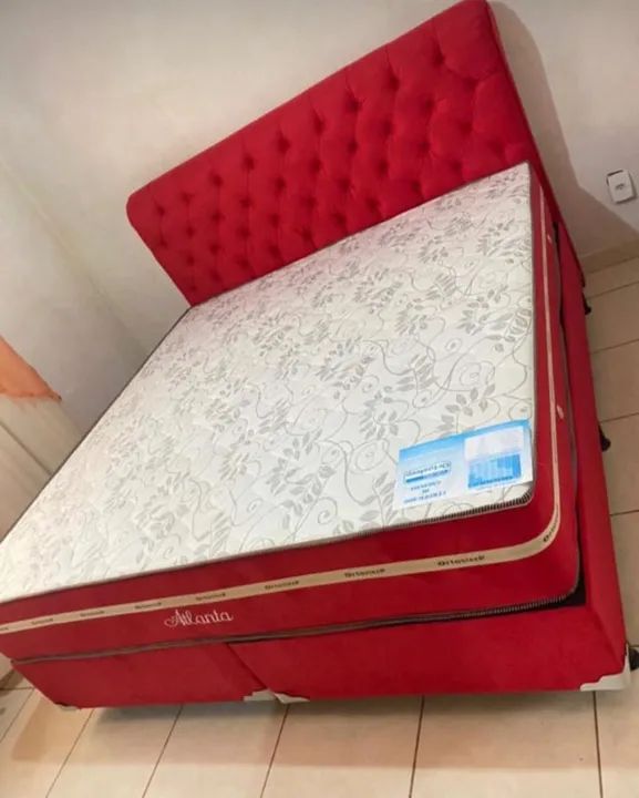 Cama box conjunto (queen ) colchão e base