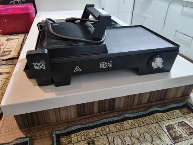 Churrasqueira Grill 3 Em 1 G2200 Abertura 180a Black E Decker - Foto 2
