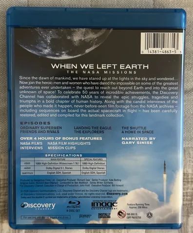 Blu-Ray NASA com Discovery Channel, 4 Cds, Importado. - Foto 2
