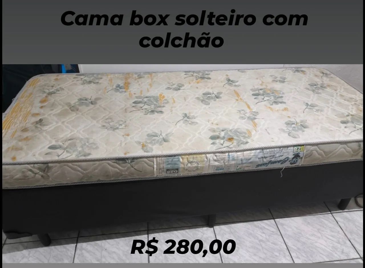 Single bed box with mattress for sale