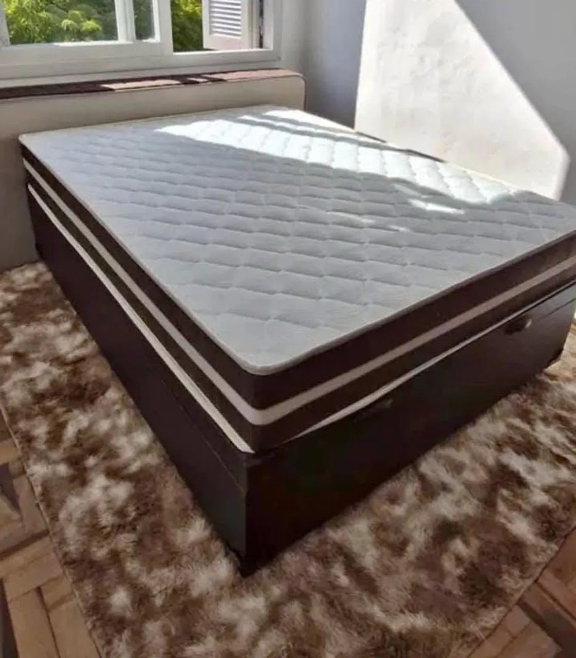 Cama baú + colchão molas ensacadas  - Foto 3