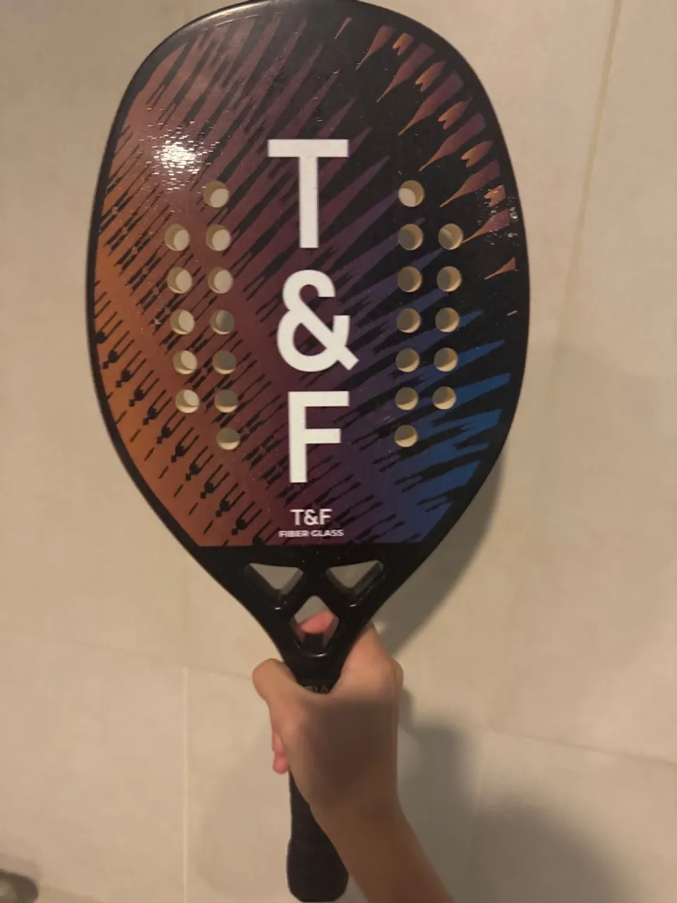 Raquete de Beach Tennis T&F Fiber Glass