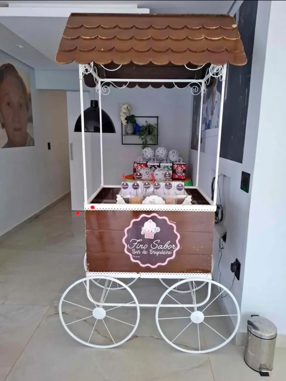 Carrinho Gourmet Desmontável açaí doces vendas em geral