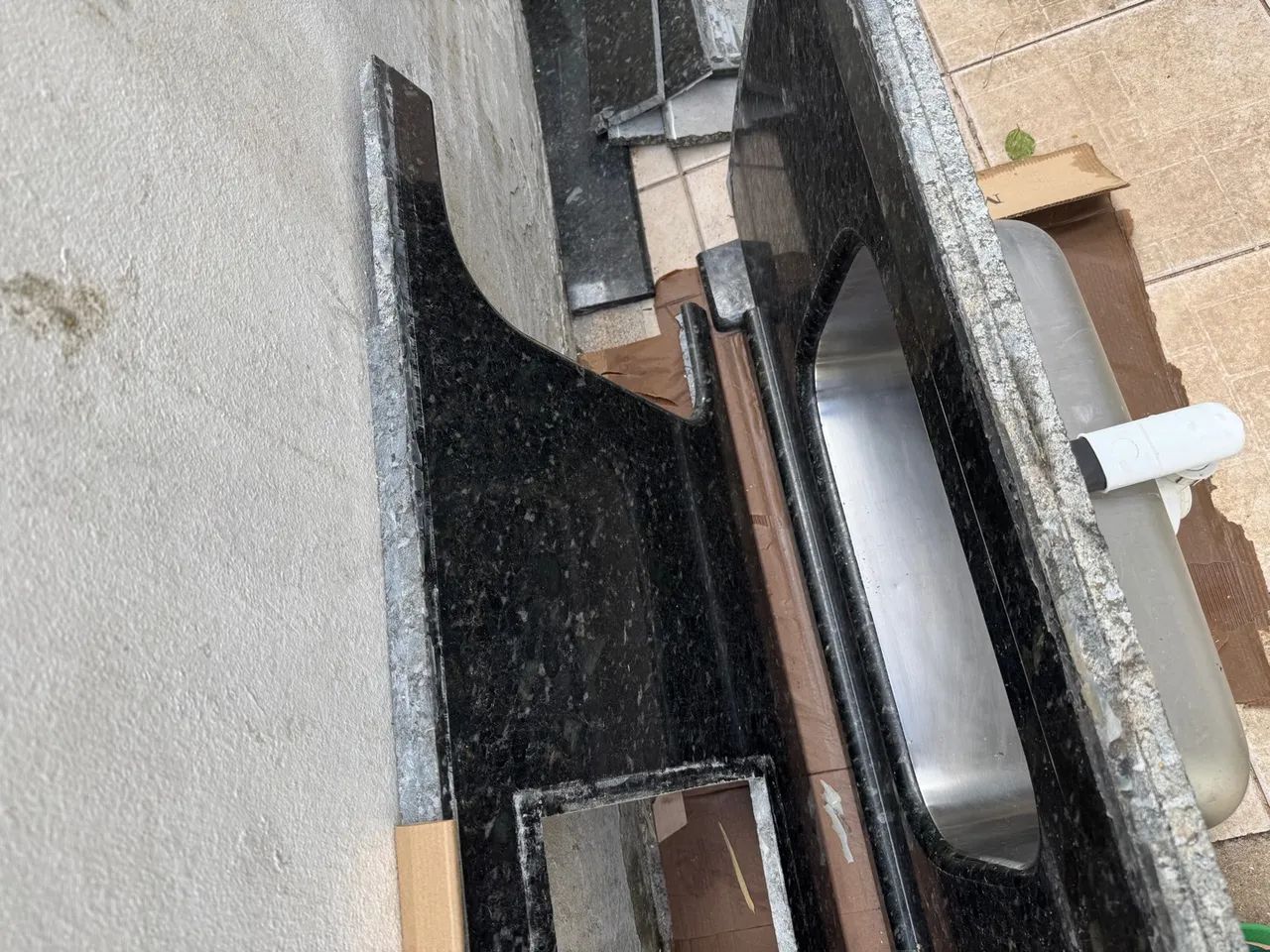 Bancada de Granito com Cuba 1,90x65