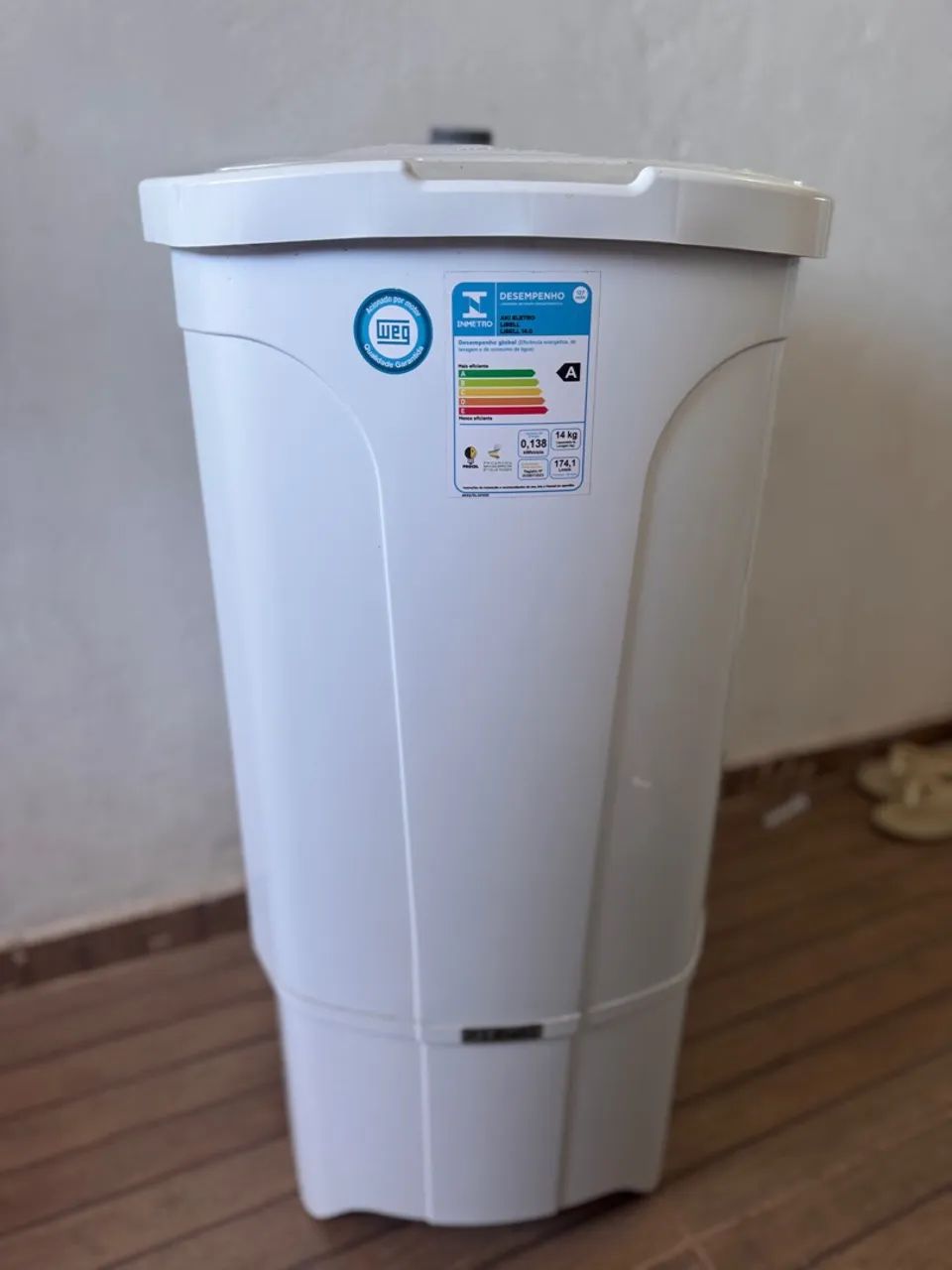 Máquina de Lavar Roupa WEG 14kg - A+ - Branca