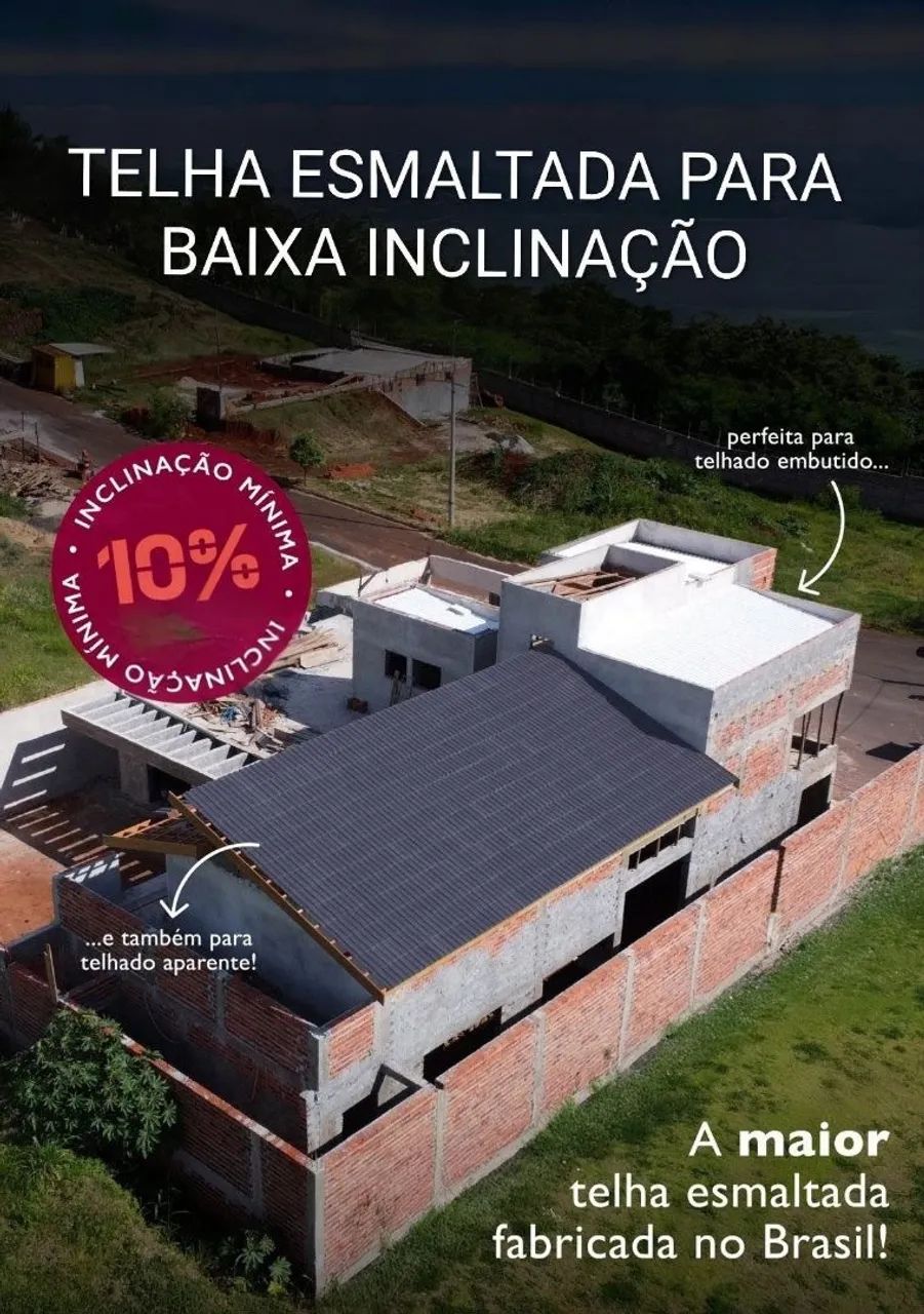 Telhas para baixa inclinação (esmaltadas) - Foto 2