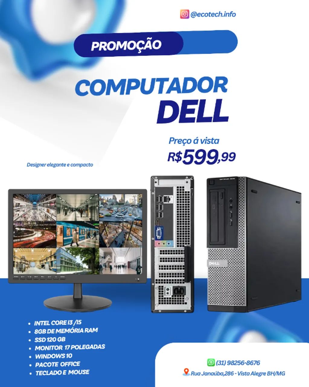 COMPUTADOR DELL I3 / I5