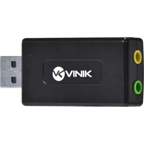 Adaptador de Áudio USB 7.1 Placa de Som Vinik AUSB71 - WZetta