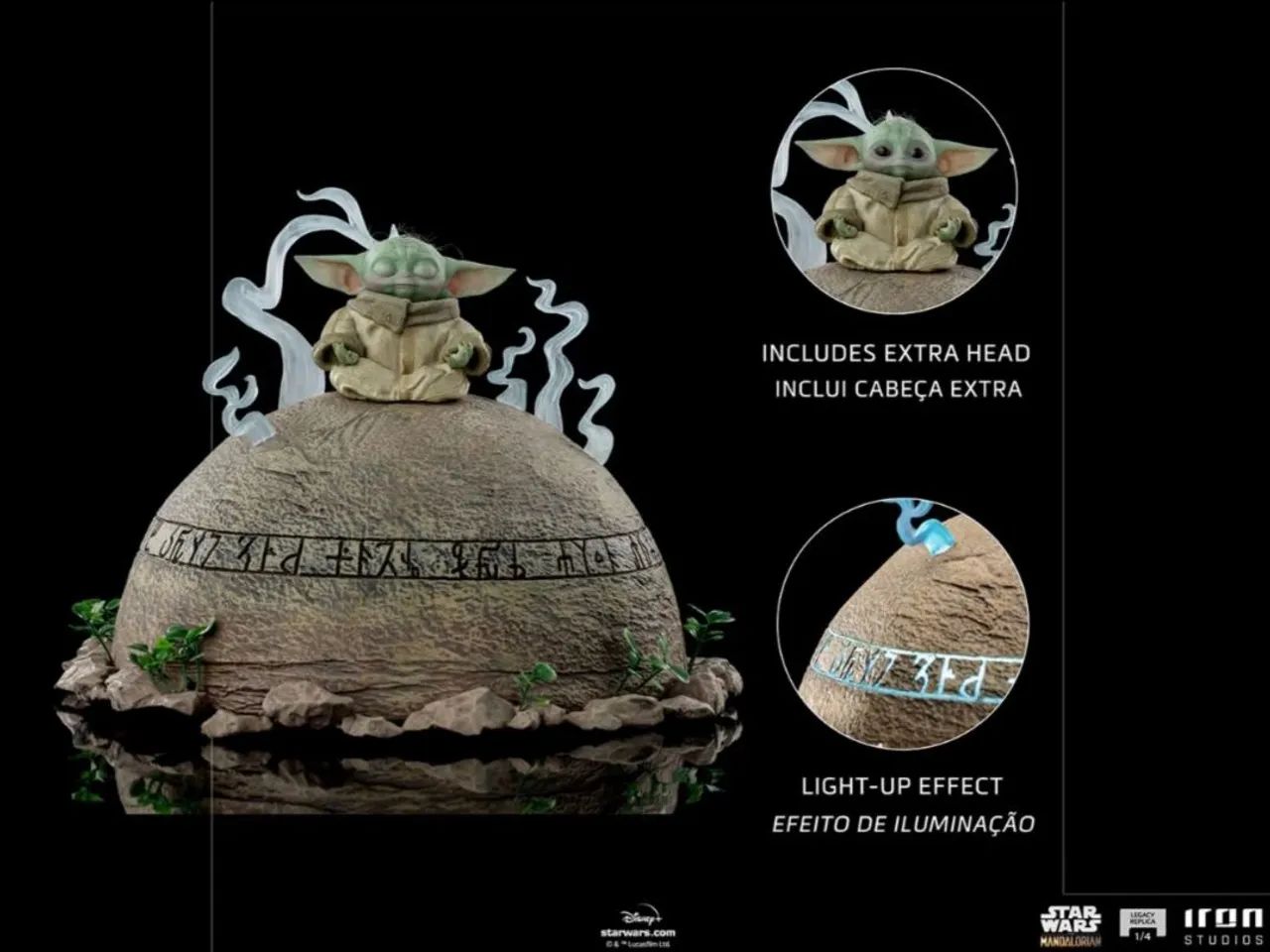 Grogu Legacy Iron Studios Mandalorian Star Wars - Foto 4