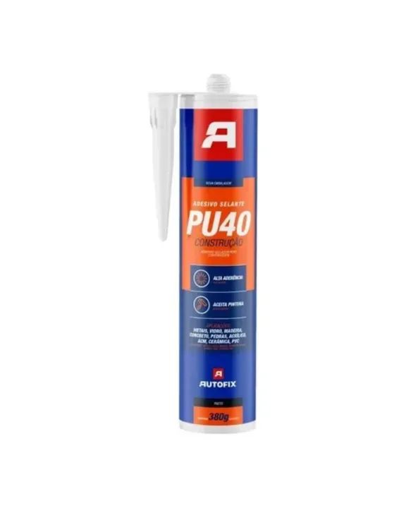 Pu 40 Construção Cinza/Branco e Preto Tubo 380G - Autofix - Foto 3