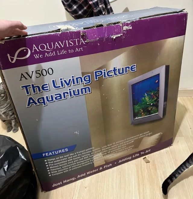 Aquário-Quadro de Parede Aquavista 500 - Moldura Cinza - Foto 2