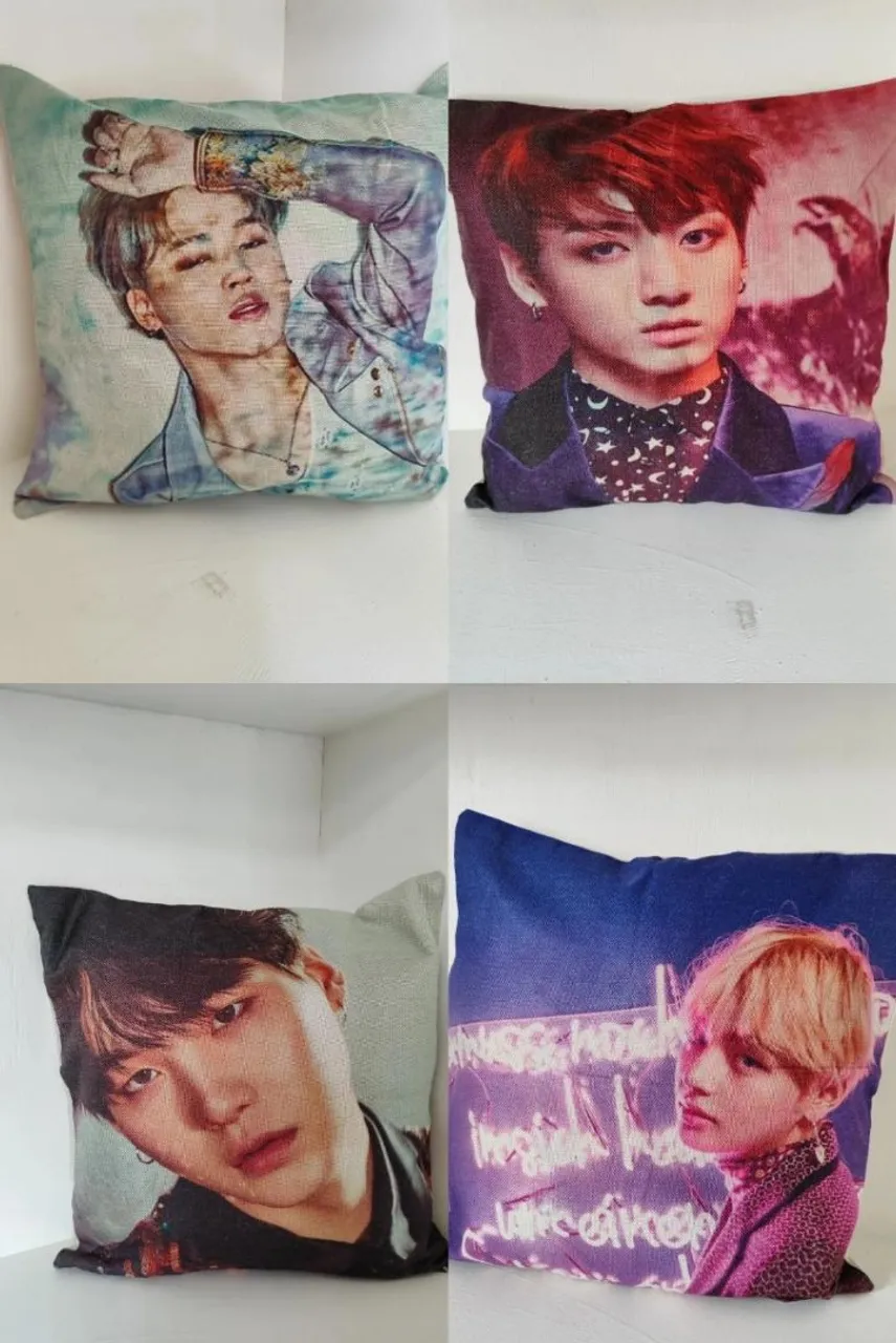 4 Capas para Almofadas KPOP BTS