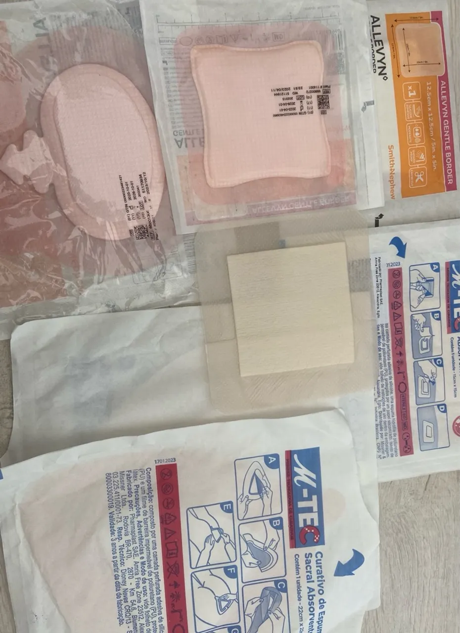 Curativos de espuma Hospitalares Diversos - Allevyn/M-Tec ( MELHORES PREÇOS)