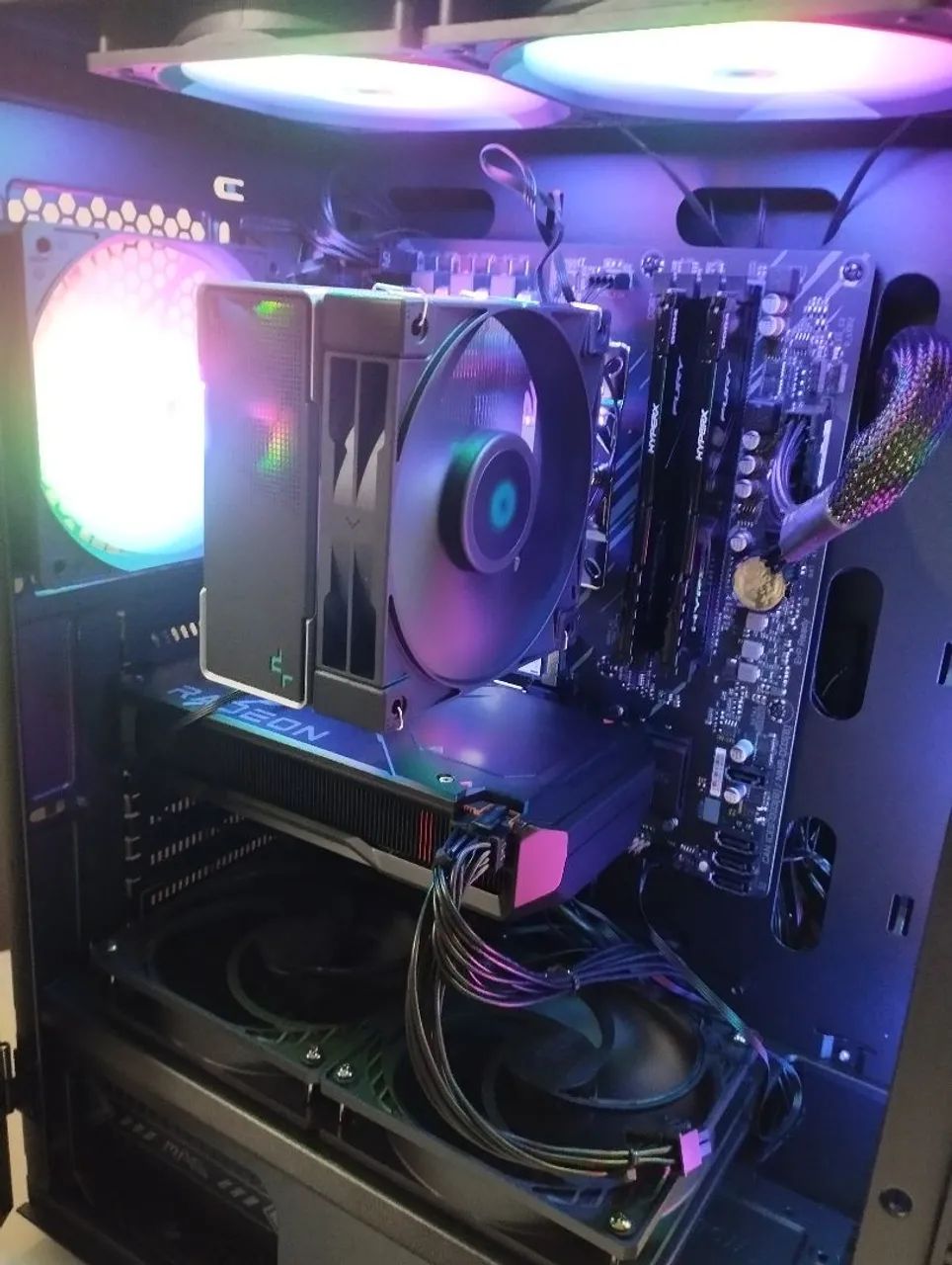 PC NOVO Poder RX 7600 + Ryzen 5 5600: PC Gamer Premium Novo! Não Perca - Foto 3