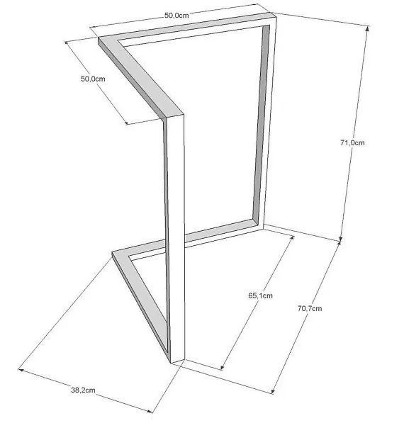 Bases de Mesa / pé de mesa  - Design Moderno e Durável  - Foto 4