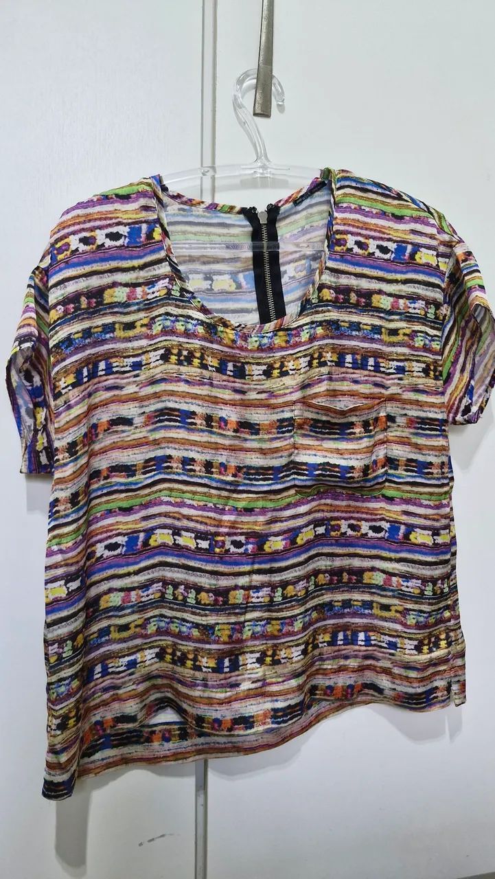 Conjunto blusa e saia estampados - CANTÃO  - Foto 3