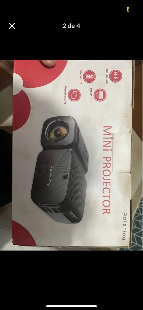 Mini Projetor Polaring - 1080P FHD