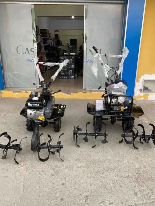Motocultivadores a gasolina 7hp Toyama C/ Pneus e Enxadas Rotativas (Novo/loja)