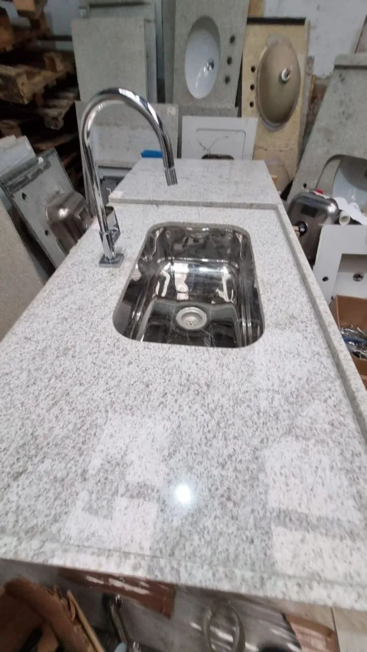 Pia de cozinha em aço inox 65cm x 54cm - Foto 3