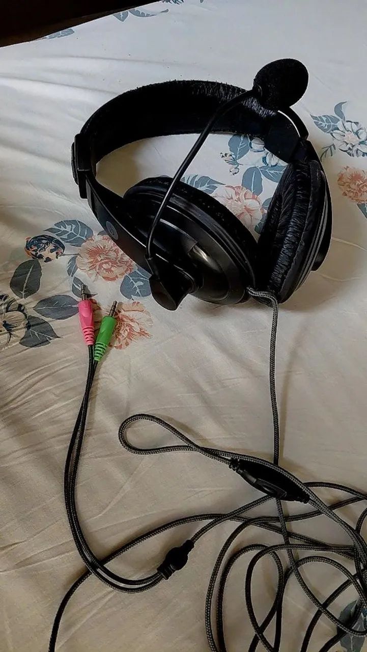 Headset Office Com Microfone Bright P2<br><br>Perfeito estado de conservação e funcionamento - Foto 5