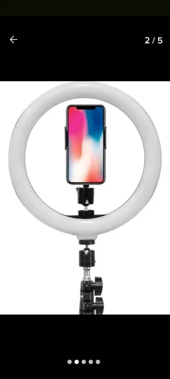 Ring Light com Tripé - Iluminação Perfeita para Fotos e Vídeos! - Foto 2