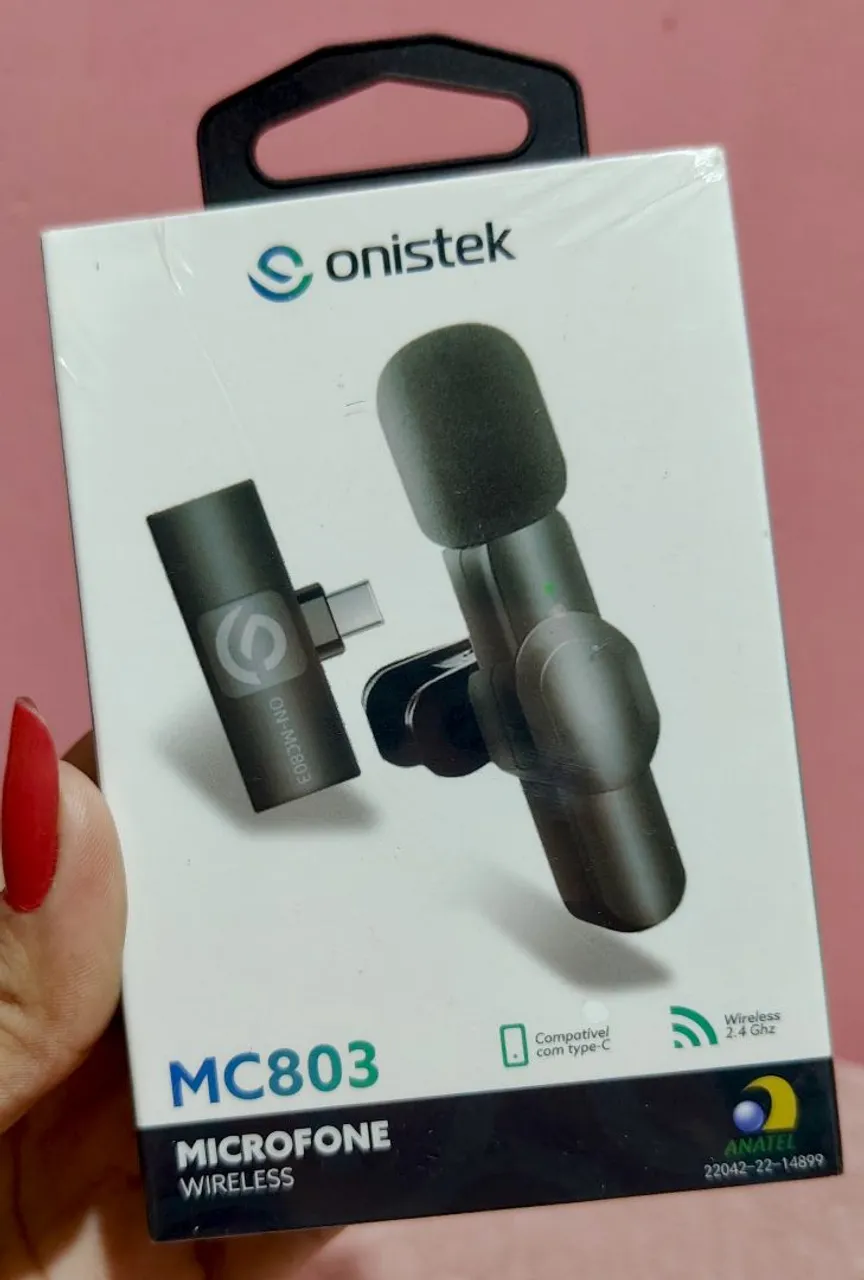 Microfone Sem Fio de LAPELA para Celular TIPO-C