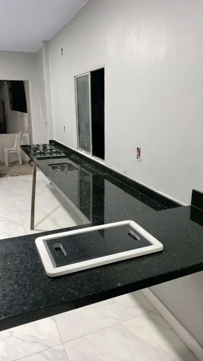 Bancada de mármore e granito balcão bancada escada peitoril nichos  - Foto 5