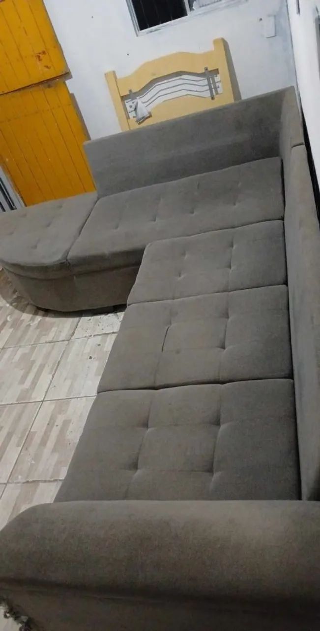 SOFA ORTOPÉDICO 6 LUGARES COM 6 ALMOFADAS 