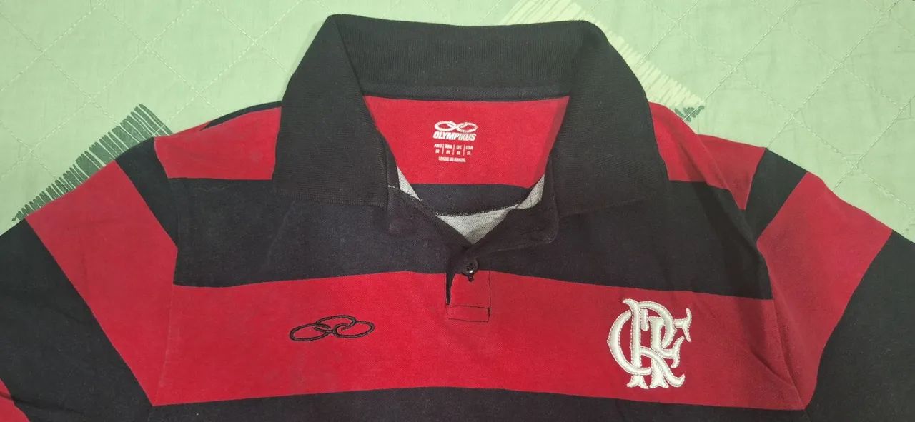 Camisa Polo Flamengo olimpikus - Tamanho M - Foto 2