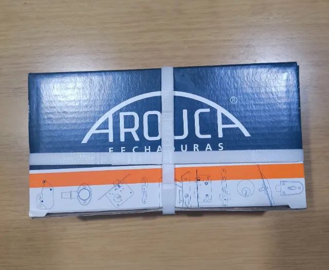 Fechadura Arouca para porta do banheiro cromada 40mm. Nova! - Foto 2
