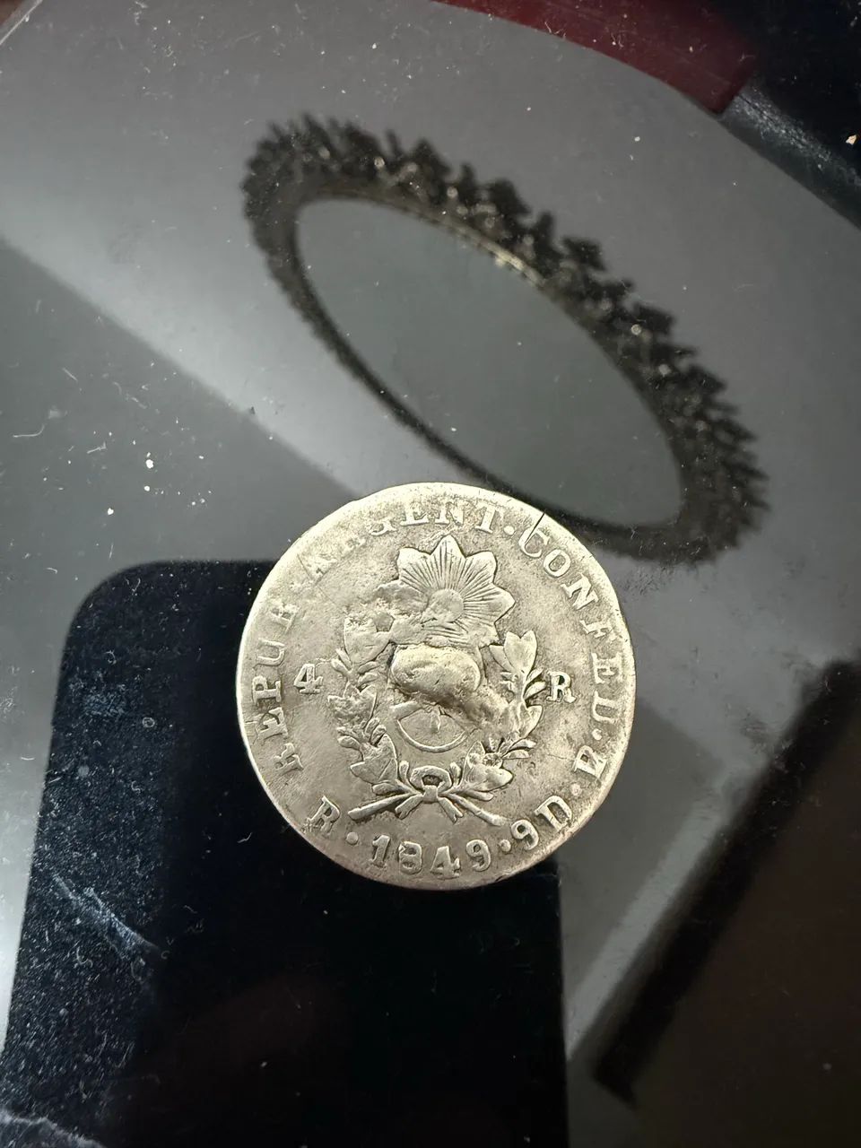 Moeda de prata argentina 