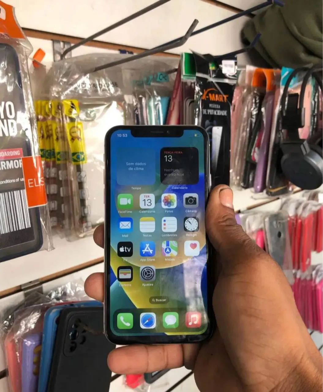Vendo iPhone X 64 GB Bateria ? 100% - Foto 3