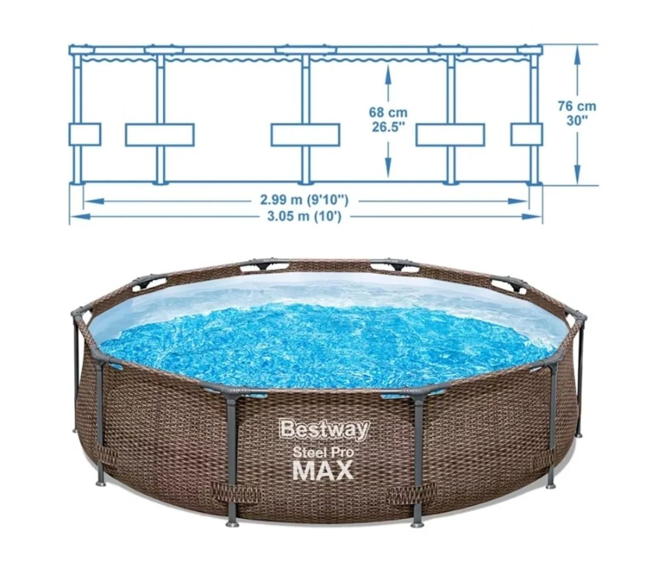 Piscina estrutural steel pro max bestway  4.678 litros  - Foto 5