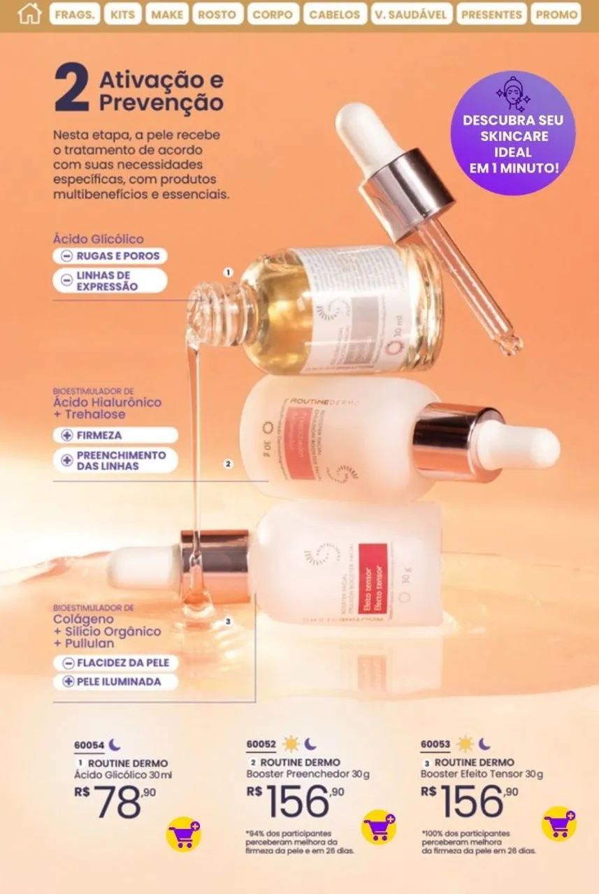 Limpeza facial ácido Glicólico rugas e poros linhas de expressão 
