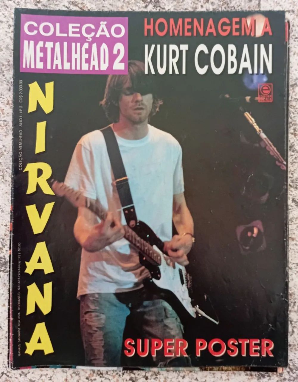 07 pôsteres Nirvana (Tamanho gigante) [Kurt Cobain] [Grunge