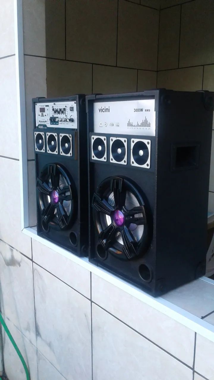 par de caixa amplificada multiuso ,varias funçoes e blutufe - Foto 6