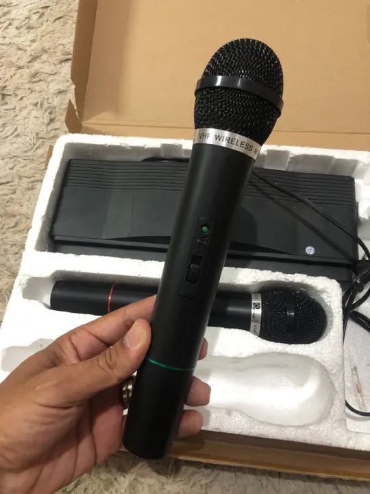 Microfone Sem Fio Ketchup Premium - Duplo -  PRM-M1301 - Foto 6