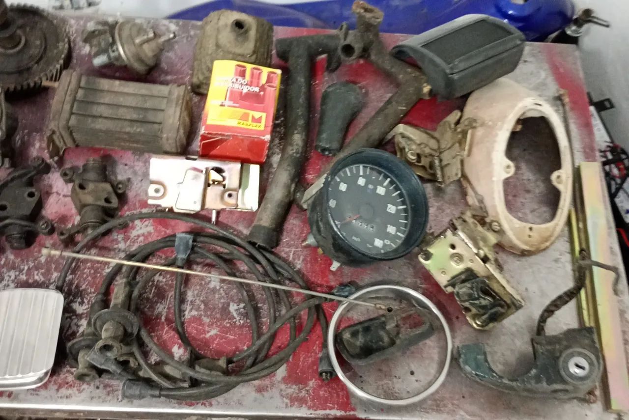 Lote peças de motor quase completo e várias peças  - Foto 4